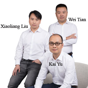 Xiaoliang Liu, CEO, Wei Tian, CTO & COO, Kai Yu, VP, Global Sales & Service,, AXESDN Technology Xiaoliang Liu, CEO, Wei Tian, CTO & COO, Kai Yu, VP, Global Sales & Service,, AXESDN Technology