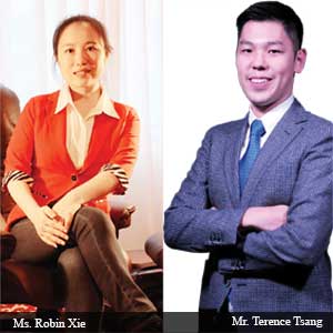 Ms. Robin, Xie CEO, Mr. Terence, Tsang COO, TideiSun Group