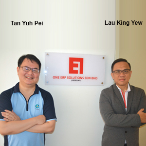 Tan Yuh Pei, Founder & Director of Operation and Lau King, Yew Founder, , ONE ERP SOLUTIONS